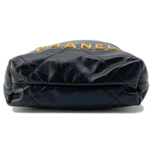 将图像加载到图库查看器中，CHANEL CHANEL 22 ChainHandbag Black AS3980 Shiny Calf Leather Size Mini
