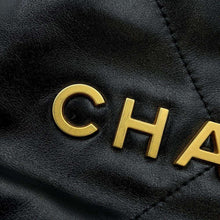 将图像加载到图库查看器中，CHANEL CHANEL 22 ChainHandbag Black AS3980 Shiny Calf Leather Size Mini
