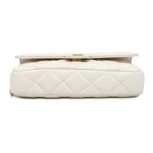 将图像加载到图库查看器中，CHANEL Matelasse Flap Phone Case White AP2096 Caviar Leather
