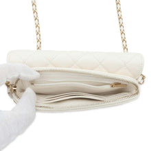 将图像加载到图库查看器中，CHANEL Matelasse Flap Phone Case White AP2096 Caviar Leather
