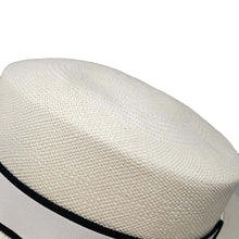 将图像加载到图库查看器中，CHANEL straw hat Size M Beige/White Straw
