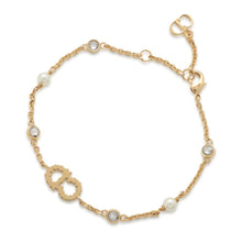 将图像加载到图库查看器中，Dior Clair D Lune Bracelet Gold B0668CDLCY_D301 Metal
