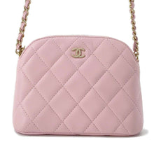 将图像加载到图库查看器中，CHANEL Chain Clutch Shoulder Bag Pink AP4000 Lambskin
