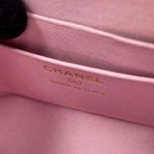 将图像加载到图库查看器中，CHANEL Chain Clutch Shoulder Bag Pink AP4000 Lambskin
