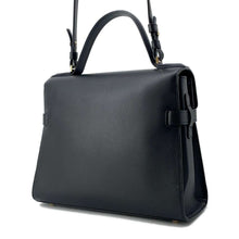 将图像加载到图库查看器中，Delvaux Tempate Black Leather Size MM
