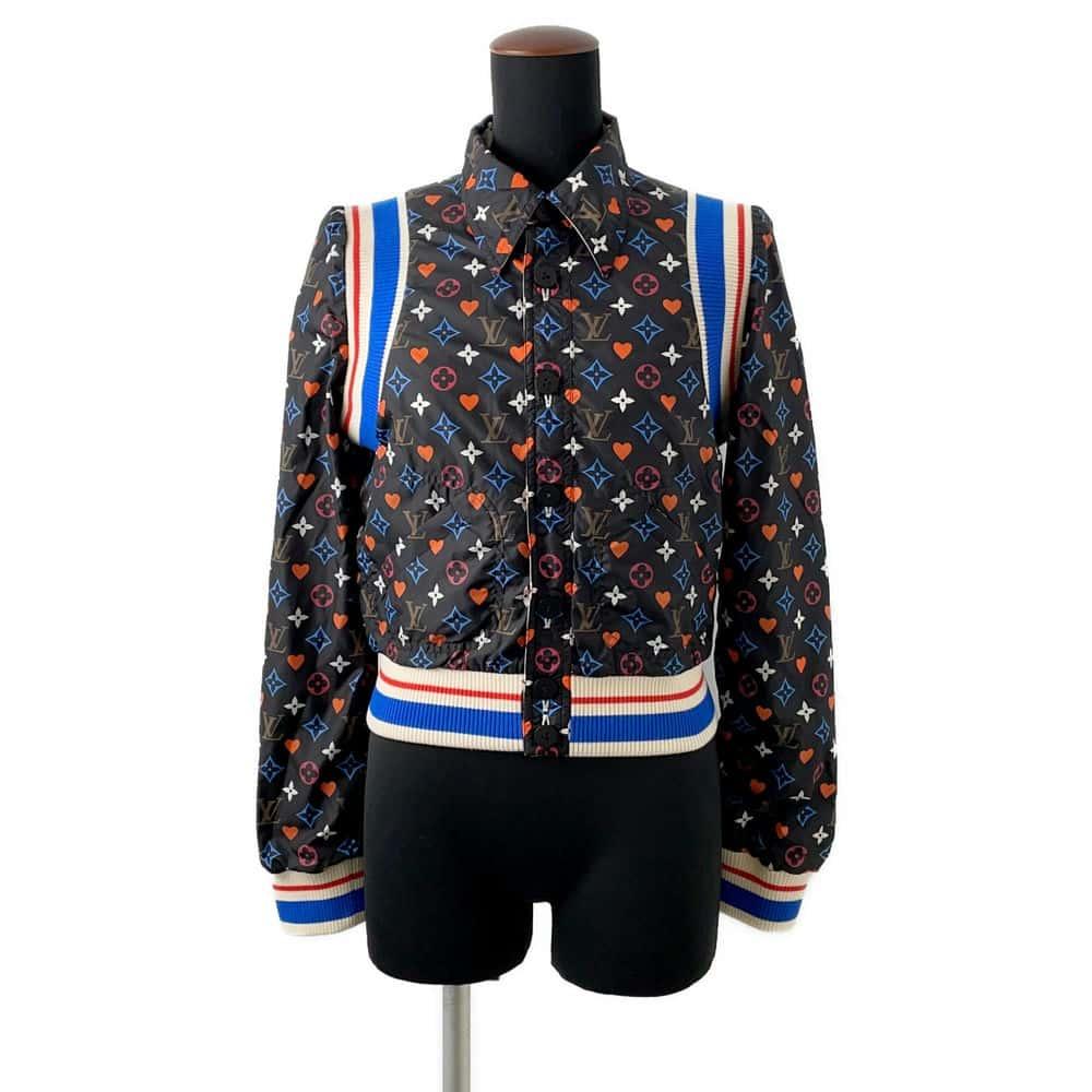 LOUIS VUITTON Game On Reversible Jacket Size 34 Black/White/Multicolor1A8LVL Nylon100%