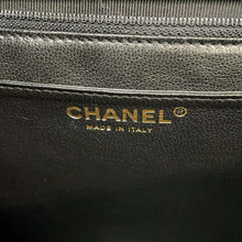 将图像加载到图库查看器中，CHANEL Matelasse Top Handle Handbag Black A12397 Caviar Leather
