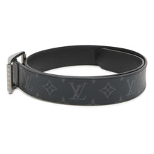 将图像加载到图库查看器中，LOUIS VUITTON Belt Reverso Belt Size 85/34 Noir M9044 Monogram Eclipse
