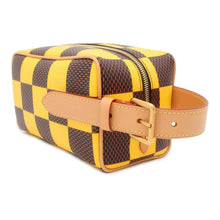 将图像加载到图库查看器中，LOUIS VUITTON Rocker Dopp Kit Yellow N40567 Damier Pop Canvas Size 23 x 13 x 12 cm
