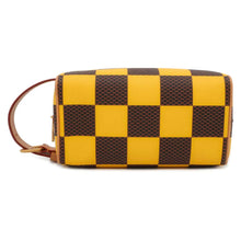 将图像加载到图库查看器中，LOUIS VUITTON Rocker Dopp Kit Yellow N40567 Damier Pop Canvas Size 23 x 13 x 12 cm
