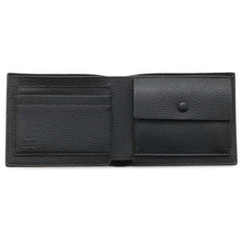 Load image into Gallery viewer, GUCCI Embossed Logo Bifold Wallet Black 658681 Leather
