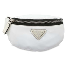 将图像加载到图库查看器中，PRADA Wristband Pouch White/Black 1TT095 Nylon
