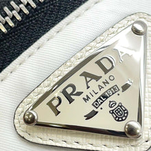 将图像加载到图库查看器中，PRADA Wristband Pouch White/Black 1TT095 Nylon
