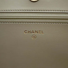 将图像加载到图库查看器中，CHANEL Boy Chanel Chain Wallet Gray AP1117 Caviar Leather
