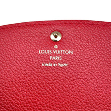 Load image into Gallery viewer, LOUIS VUITTON Portefeuille Emilie Marine Rouge M68327 Monogram Empreinte Leather
