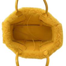 Load image into Gallery viewer, Bottega Veneta alcotote Yellow 652867 Mouton Leather Size Small
