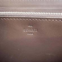 将图像加载到图库查看器中，Berluti Itauba Zip Around Long Wallet Brown/Golden Patine Leather
