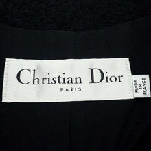 将图像加载到图库查看器中，Dior Cropped Jacket Size 42 Black 411V57P1571 Wool 81% Nylon19%
