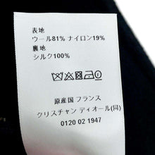 将图像加载到图库查看器中，Dior Cropped Jacket Size 42 Black 411V57P1571 Wool 81% Nylon19%
