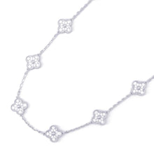 将图像加载到图库查看器中，Van Cleef &amp; Arpels Vintage Alhambra long necklace 20 motifs VCARA43300 18K White Gold
