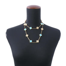 将图像加载到图库查看器中，Van Cleef &amp; Arpels Vintage Alhambra Long Necklace 20 motifs VCARP2V200 18K Yellow Gold
