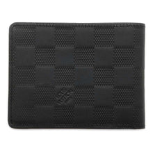 将图像加载到图库查看器中，LOUIS VUITTON Portefeuille Multiple Noir N63124 Damier Infini Leather
