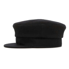 将图像加载到图库查看器中，HERMES Cap Julietta Seashell Size 57 Black Cotton100%
