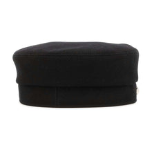 Load image into Gallery viewer, HERMES Cap Julietta Seashell Size 57 Black Cotton100%
