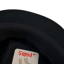 Load image into Gallery viewer, HERMES Cap Julietta Seashell Size 57 Black Cotton100%
