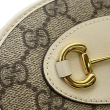 将图像加载到图库查看器中，GUCCI Horsebit Coin purse White/Beige 622040 GG Supreme/Leather
