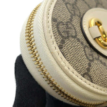 将图像加载到图库查看器中，GUCCI Horsebit Coin purse White/Beige 622040 GG Supreme/Leather
