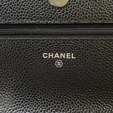 将图像加载到图库查看器中，CHANEL Matelasse Classic Chain Wallet Black AP0250 Caviar Leather
