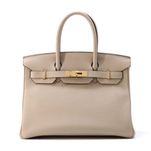 将图像加载到图库查看器中，HERMES Birkin Gris Tourterelle Togo Leather Size 30
