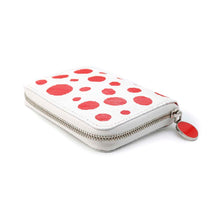 将图像加载到图库查看器中，LOUIS VUITTON LVxYK Zip around purse White/Red M81958 Epi Leather/Infinity Dot
