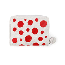 将图像加载到图库查看器中，LOUIS VUITTON LVxYK Zip around purse White/Red M81958 Epi Leather/Infinity Dot
