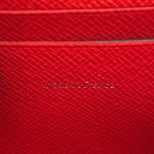 将图像加载到图库查看器中，LOUIS VUITTON LVxYK Zip around purse White/RedM81958 Epi Leather/Infinity Dot
