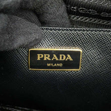 将图像加载到图库查看器中，PRADA 2WAY Handbag Black BL0837 Leather
