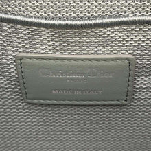 将图像加载到图库查看器中，Dior Cannage Embroidery Travel Vanity Bag Light Gray S5480VREY Canvas
