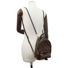 将图像加载到图库查看器中，LOUIS VUITTON Palm Springs Backpack Noir M44873 Monogram Size MINI
