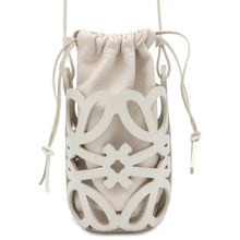 Load image into Gallery viewer, LOEWE Anagram Cutout Pocket Shoulder Bag White C922Y62X04 Leather
