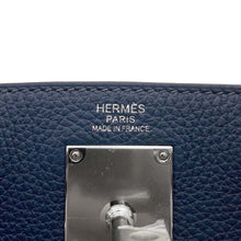 将图像加载到图库查看器中，HERMES Akkad Blue de Prusse Togo Leather Size PM
