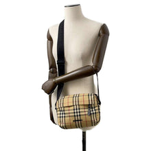 将图像加载到图库查看器中，BURBERRY Paddy Bag Nova Check Shoulder Bag Beige 8069760 Canvas Leather
