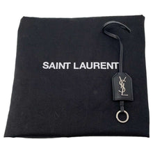 将图像加载到图库查看器中，SAINT LAURENT PARIS Panier Basket Bag Black 579518 Raffia Leather Size Small
