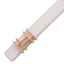 将图像加载到图库查看器中，HERMES Belt H.O.C. Size 75 Mauve Pearl / Vert de Gris Swift Leather Epsom
