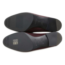 将图像加载到图库查看器中，HERMES Mocassins Paris Loafers Burgundy Leather Size 36
