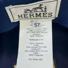 将图像加载到图库查看器中，HERMES Serie Button Cap Size 57 Gray Cashmere100%
