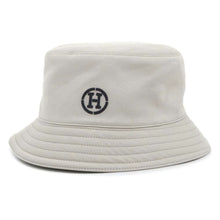 Load image into Gallery viewer, HERMES Fred H Circle Bucket Hat Size 58 Gray Cotton97% Polyurethane3%
