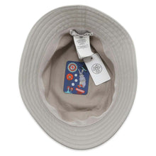 将图像加载到图库查看器中，HERMES Fred H Circle Bucket Hat Size 58 Gray Cotton97% Polyurethane3%
