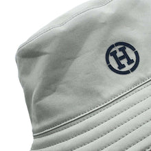 将图像加载到图库查看器中，HERMES Fred H Circle Bucket Hat Size 58 Gray Cotton97% Polyurethane3%
