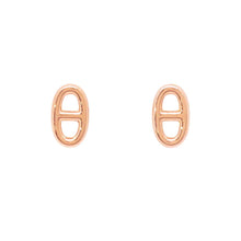 将图像加载到图库查看器中，HERMES Chaine d&#39;Ancre Farandole Earrings Size TPM 18K Pink Gold
